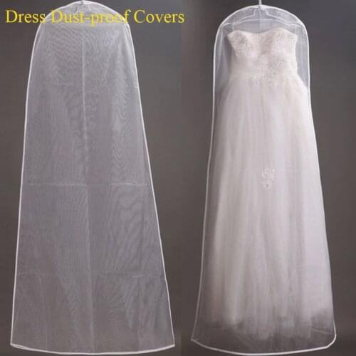 Wedding Dress Garment Protector Suit Coat Dust Cover Bride Gown Storage Bags Pouch Clothing Cover Transparent Wardrobe Hanging