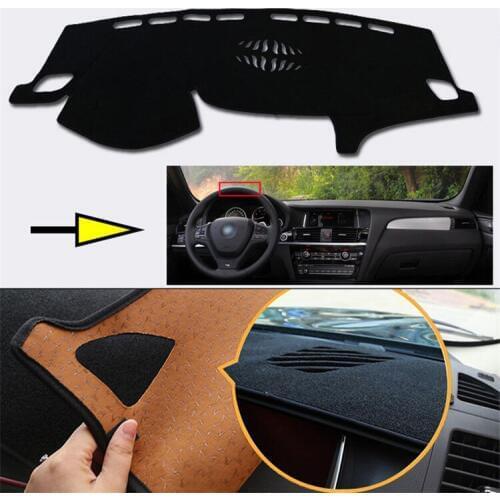 Interior Dashboard Carpet Photophobism Protective Pad Mat For BMW X3 2011-2014