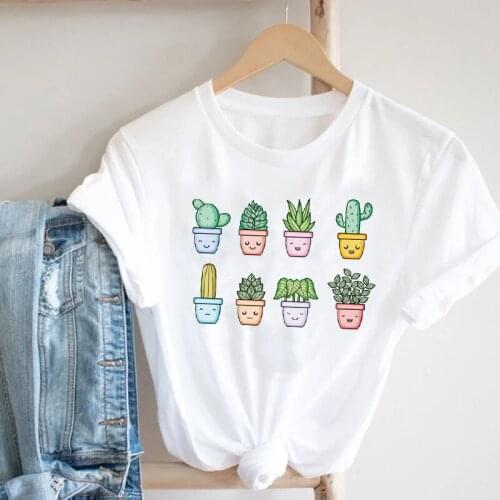 Streetwear Women t shirt 2021 Summer O-Neck Tshirt White Short Sleeve Femme Kawaii Graphic Oversized Fashion Retro Tshirt XXXL