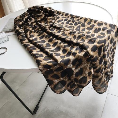 Women Leopard Pattern Cotton Twill Cotton Scarf Shawls Wraps 10pcs/Lot