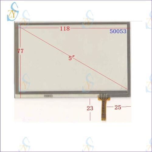 ZhiYuSun 5PCS/Lot 5 Inch Touch Screen compatible 050053 for GPS CARS 118mm*77mm for bables for Car viedo 118*77