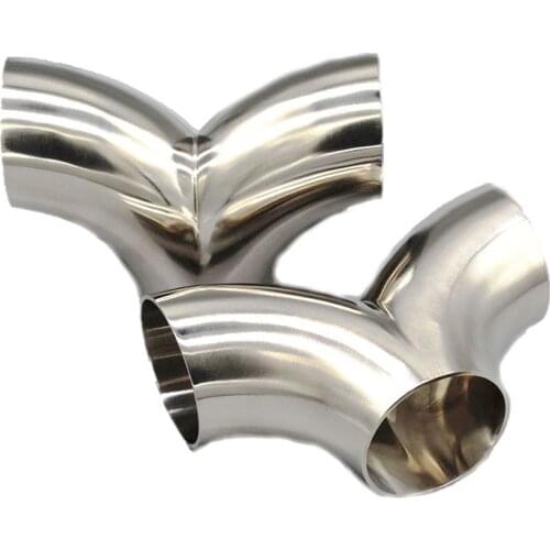 Car Accessories 304 stainless steel faucet tee pipe universal welding exhaust pipe fittings herringbone tee silencer