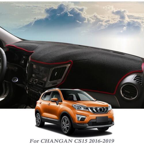 Car Styling Dashboard Protective Mat Shade Cushion Pad Rose Carpet For CHANGAN CS15 2016-2019 RHD&LHD Auto Interior Accessory