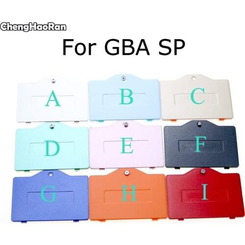 ChengHaoRan For GBA SP replace the for Gameboy case with the advance SP case Battery cover rear housing 9 colors
