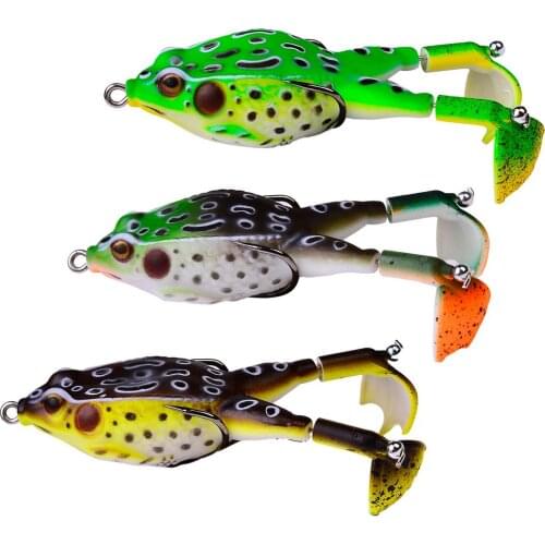Double Propellers Frog Wobbler Soft Bait Jigging Fishing Lures 95mm15g Artificial Crankbait Minnow Topwater Fishing tackle