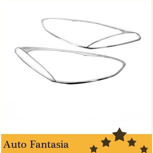 Chrome Head Light Cover for Mazda 2 / Demio 08-12-free shipping