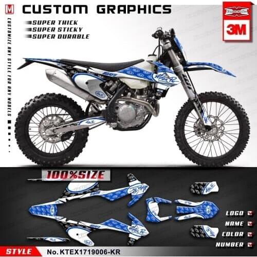 KUNGFU GRAPHICS Full Sticker Kit Custom Vinyl Decal Set for 125 150 250 300 350 450 500 EXC F EXC-F XCW XC-W 2017 2018 2019