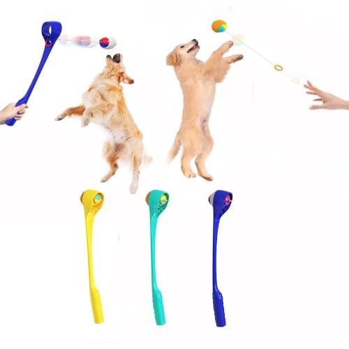 Dog Ball Launcher Toy Pet Arc Body Throwing Sticks Dog Training Toy Dogs Interactive Toy Pitchers Outdoor Tennis Training Toys
