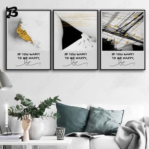 Canvas Painting Wall Art Fashion Gift Landscape English Slogan Healing Words Canvas Posters Prints for Living Room Home Decor