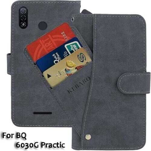 Leather Wallet BQ 6030G Practic Case 5.99" Flip Fashion Luxury Front Card Slots Cases Cover Business Magnetic Phone Bags