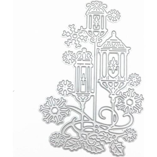 Metal Cutting Dies Snowflake Lantern with Leaves 2021 New Crafts Stencil For DIY Scrapbooking Paper/photo Album Cards Embossing
