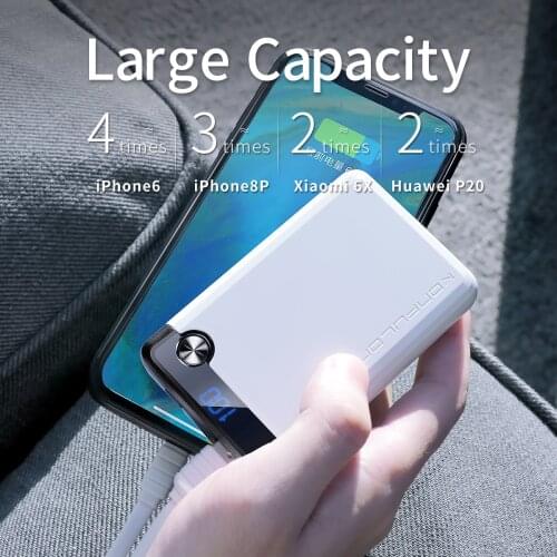 Mini Power Bank QC3.0 18W Portable Charge 10000Mah For VIVO iphone 12 PD 18W Quick Charge External Battery