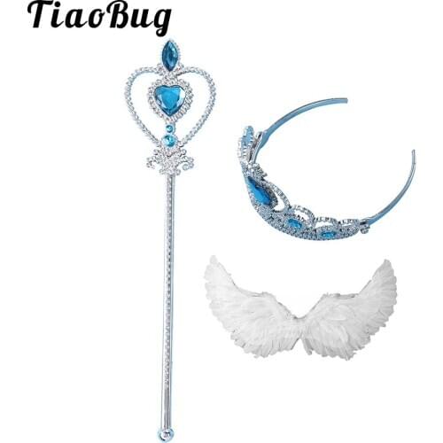 Angel Wing Set Kids White Angel Feather Wings with Magic Wand for Cosplay Costume Stage Performance Masquerade Carnival Holiday