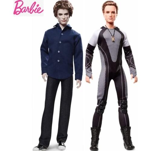 Original Barbie Doll The Twlight Saga Bella Jasper Hunger Games Peeta Catching Fire Genuine Brand Birthday Christmas Collector
