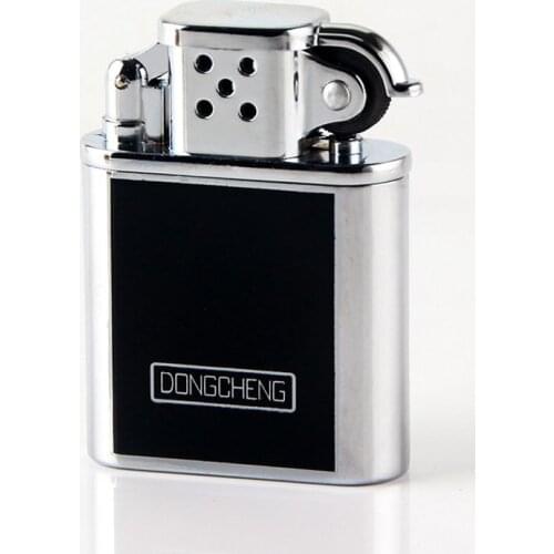 Portable Metal Retro Grinding Wheel Lighter Open Flame Mini Butane Gas Lighters Cigarette Lighter Smoking Accessories