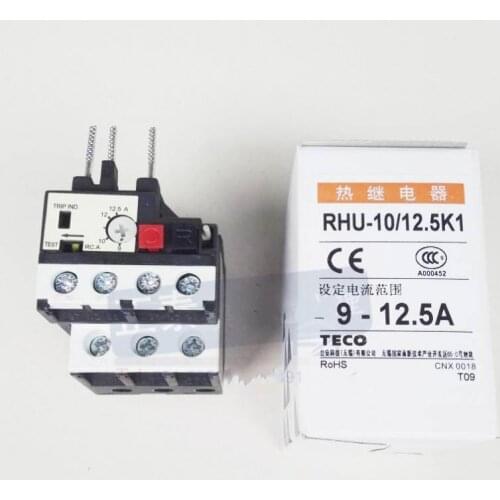 1PC New For TECO RHU-10/12.5K1 Thermal overload relay 9-12.5A free shipping