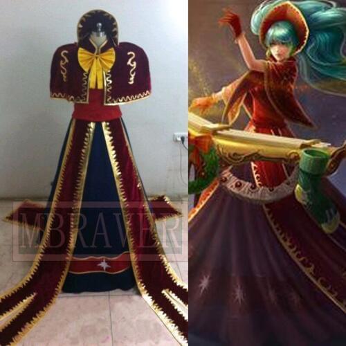 Lol Cosplay Sona Buvelle Maven of the Strings Christmas cosplay costume Customize Any Size