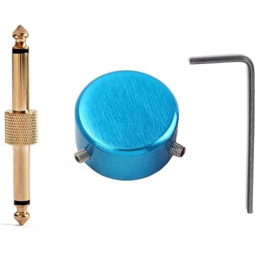 Guitar Effect Pedal Connector Pedal Footswitch Protector Knob Straight Type 6.35 to 6.35mm Audio Coupler Adapter
