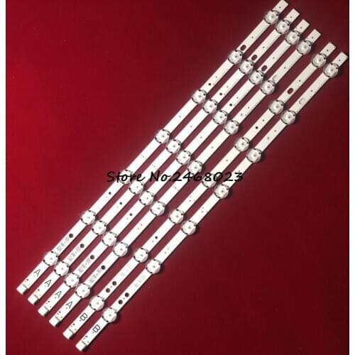 New original 7LED 460mm LED backlight strip for Tosh iba 49U5766DB VES TEL 49 UHD DRT VNB A B type VES490QNDL-2D-U11