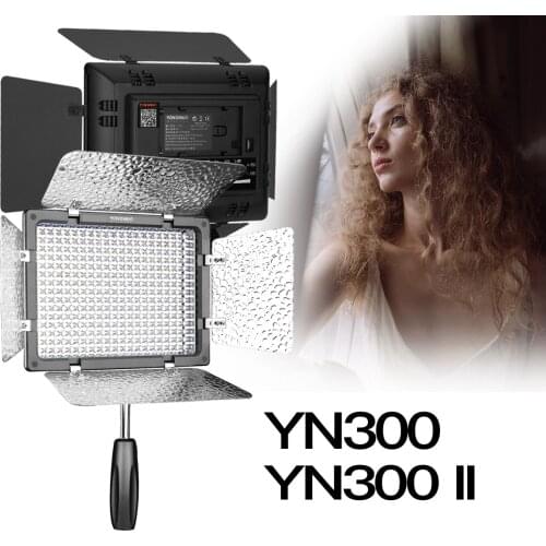 YONGNUO YN300 YN300II Dimmable 5600K Camera Shooting Light Video LED Lights with Color Filters for YouTube Video Photography