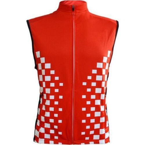 WINDPROOF cycling Vests Red white men women waterproof cycling Gilet Sleeveless bike bicycle wind vest mesh fabric at back