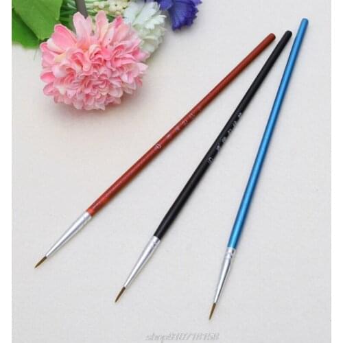 10Pcs Nylon Hair Brush Hook Line Pen Artist Watercolor Acrylic Painting Drawing M12 21 Dropship