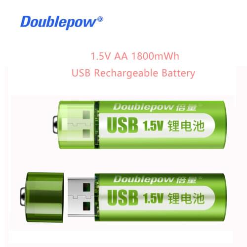 1800mWh 1.5V AA rechargeable battery li-ion battery for remote control mouse small fan Electric toy Shaver,clock,toys battery