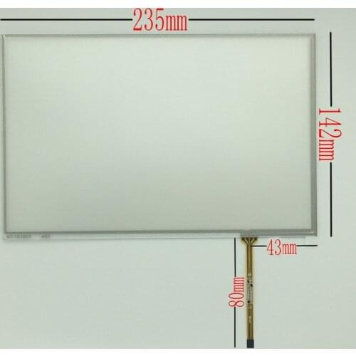 AT102TN03 V9 10.1 inch resistive touch screen 235*144mm 4-wire resistive touch screen