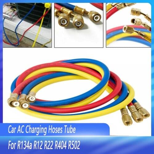 Car AC Charging Hoses Tube for R134a R12 R22 R404 R502 Air Conditioning Refrigerant Car Air Conditioning Refrigeration Pipe