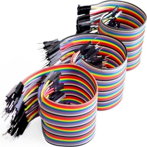 SUQ Dupont line 120pcs 10CM male to male + male to female and female to female jumper wire Dupont cable for Arduino