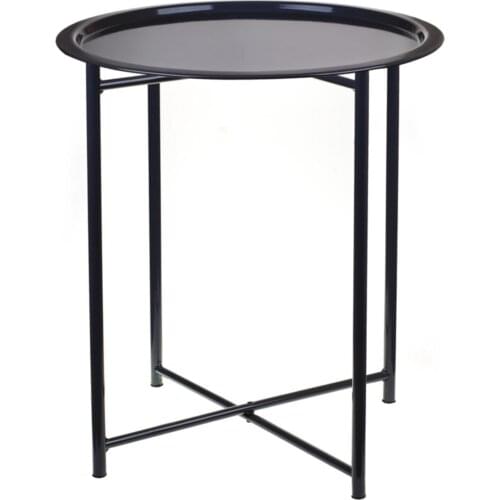 Black Foldable Metal Coffee Table