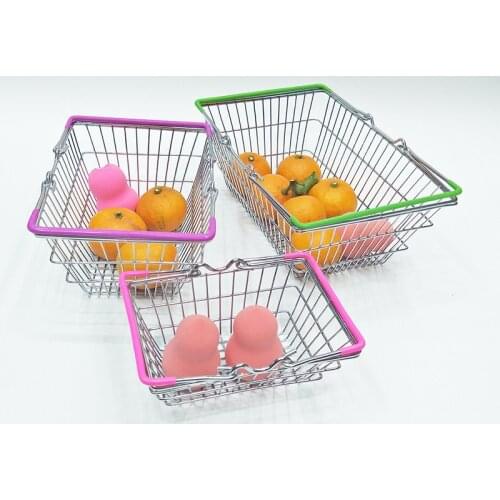 Baby Kids Simulation Mini Shopping Cart Toys Supermarket Folding Trolley Handcart Funny Toys Kids Toys Storage Basket