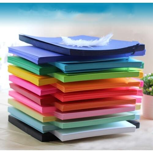 Childrens Handmade Paper Color Cardboard Paper cutting tools Origami Tools Diy Handicraft Making Tools Contains 100 sheets 2021