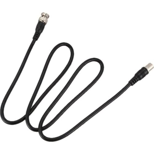 BNC Male to Female Plug CCTV Extension Coaxial Line Cable 3.3ft Long Black