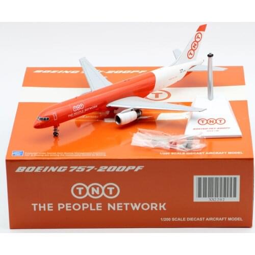 1:200 Alloy Collectible Plane Gift JC Wings XX2202 TNT Boeing 757-200PF Diecast Aircraft JET Model OE-LFB With Stand