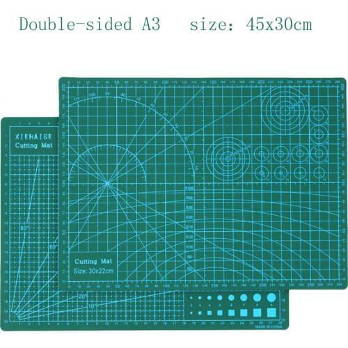 A3 A4 Cutting Mats Pvc Rectangle Grid Lines Self Healing Cutting Board Tool Fabric Leather Paper Craft DIY Tools Plate Pad