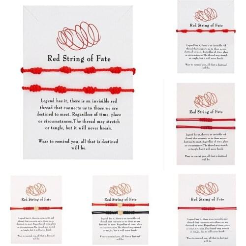 LURUIXU Bracelets Red Thread