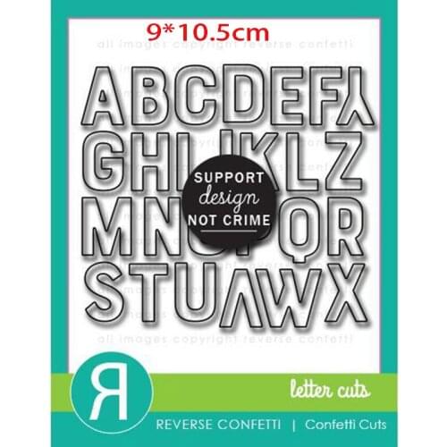 26 English letters Embossing Metal cutting dies 2021 new diy molds Scrapbooking Paper Making die cuts crafts slimeline dies