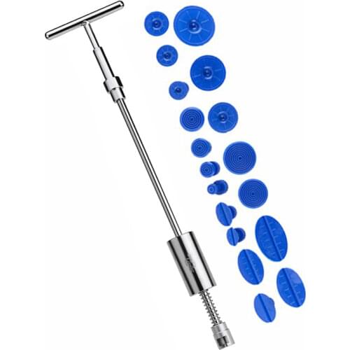 Car Dent Repair Dent Puller Kit 2 In 1 Slide Hammer Reverse Hammer Glue Tabs Suction Cups Car Body Repair Tool