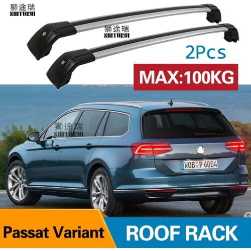 Roof Rack Rail (cross Beam) for VW Passat Variant (3G5, CB5) 2015 -2019 Thicken Aluminum Alloy, ISO9001 Quality