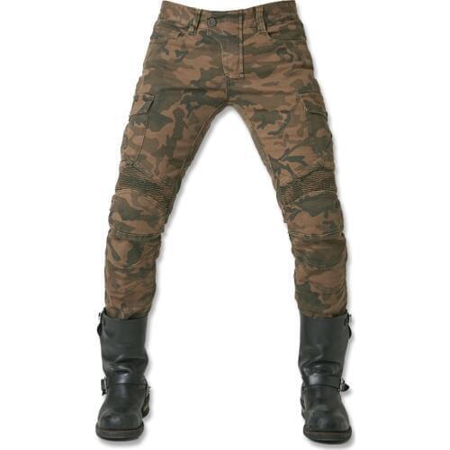 2018 Newest CoolUglyBROS motorpool camo ubs07 jeans camouflage leisure riding a motorcycle pants jeans boy jeans