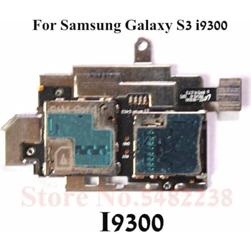 Original SD/SIM Reader Flex cable For Samsung Galalxy S3 I9300 SIM Replacement parts