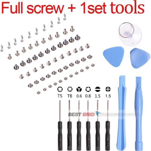 Full Screw Set with 2 Bottom Screws for iPhone 5 5S SE 6 plus 6s plus 7 8 plus x Repair Bolt Complete Inner Kit Replacement