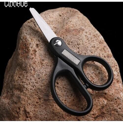 LINNHU Stainless Steel Fishing Scissors Braid Line Lure Cutter Mini Fish Use Scissors Multifunction Portable Fishing Tools Pesca