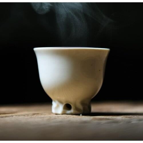 Ways bean yellow glaze lake stone ceramic cups kung fu sample tea cup fragrance-smelling cup master cup single cup