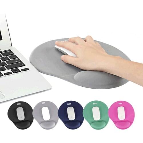 Comfort Mouse Mat with Wrist Protect Soft Geometric Mouse Pad Anti-Slip Gel Wrist Support for Computer Laptop Game Mice Mat