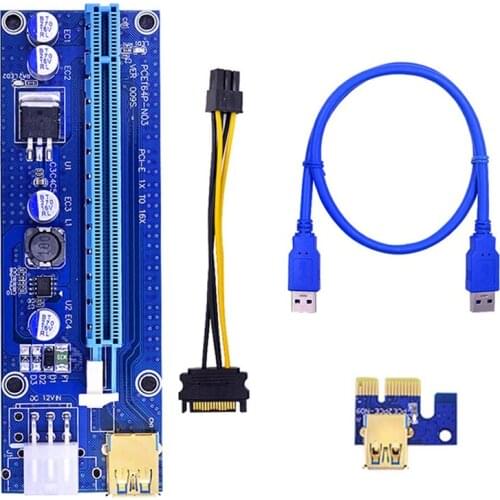 VER009S USB3.0 Pci-E to Pci Adapter Card Pci-E 1X to 16X Image Card Extension Cable Bitcoin Mining Adapter Card