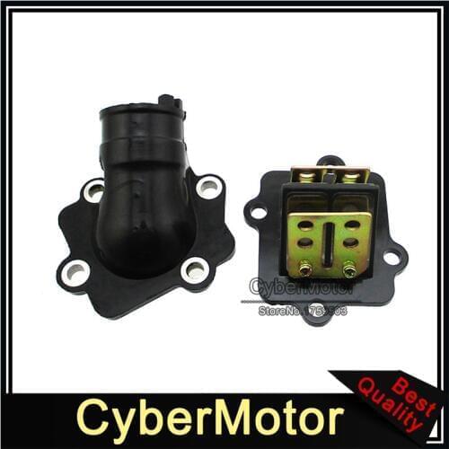 Carburetor Manifold Intake Pipe + Reed Valve For 50cc Jog 50 Minarelli Yamaha 2 Stroke Scooter Moped Sierra DXL 90