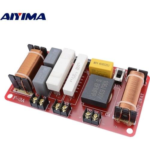 AIYIMA Tweeter Bass 2 Way Crossover Audio Speaker Frequency Divider Stage KTV Professional Speaker High Power Crossover Fliter