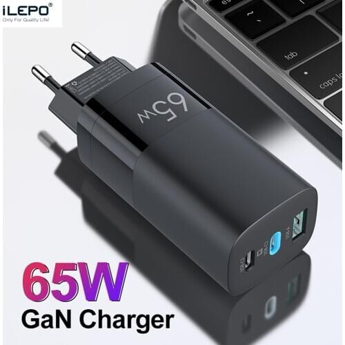 GAN 65W USB C Charger Quick Charge QC4.0 QC PD3.0 PD USB-C Type C USB Charger For Switch MacBook Air iPad Pro Samsung Note
